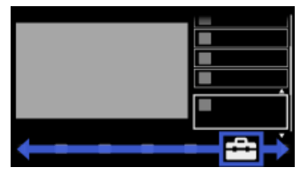 Sử dụng nút điều hướng trái/phải trên remote để đi đến biểu tượng bảng điều khiển