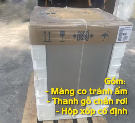 Cách kiểm tra máy rửa bát Bosch chính hãng thông qua vỏ hộp, cách đóng gói