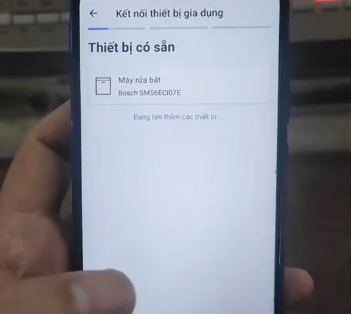 Cách kết nối máy rửa bát Bosch với điện thoại