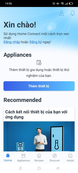 Cách tải app để kết nối điện thoại với máy rửa bát Bosch