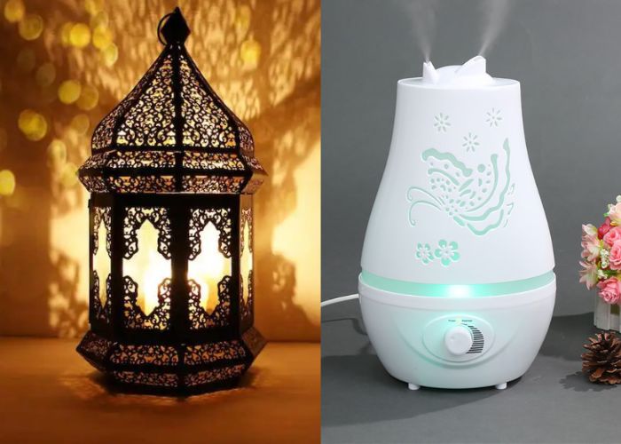 So sánh đèn xông tinh dầu và máy khuếch tán tinh dầu