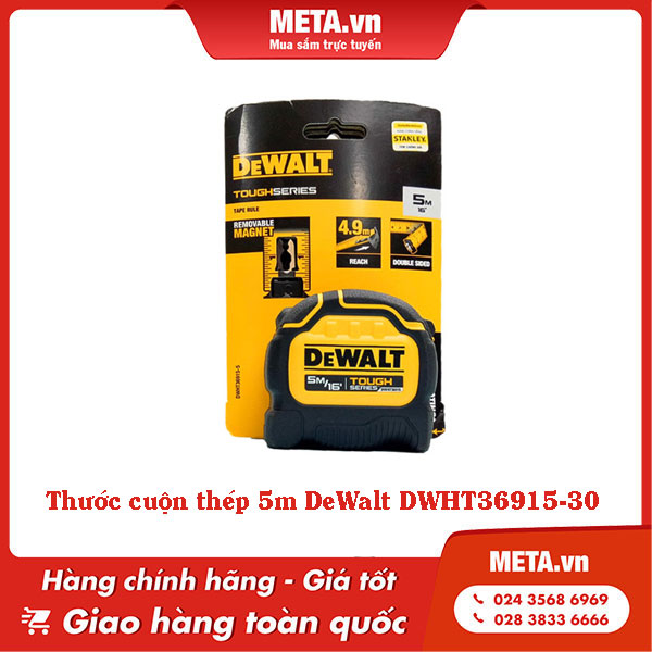 Thước cuộn 5m thép DeWalt DWHT36915-30