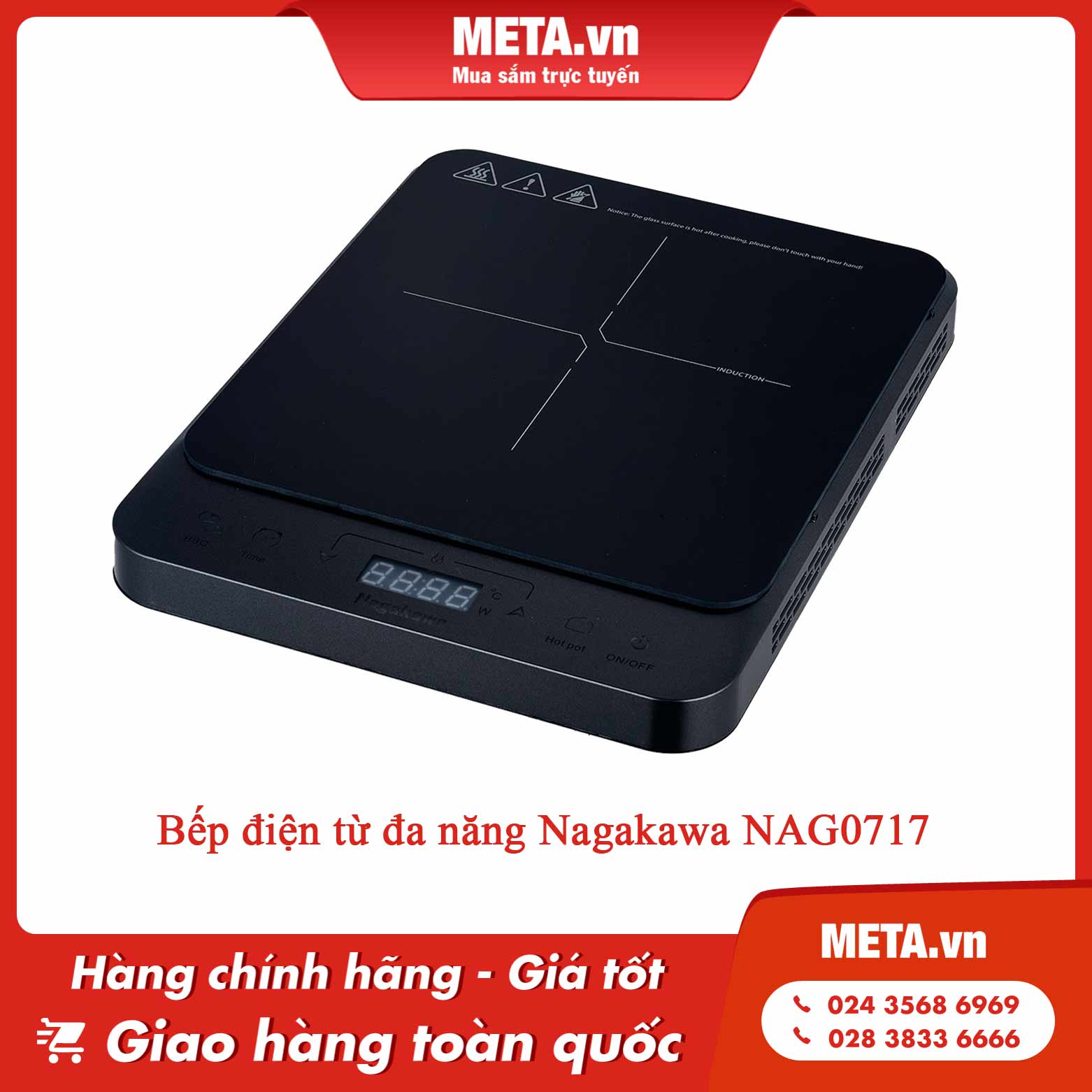 Bếp điện từ đa năng Nagakawa NAG0717