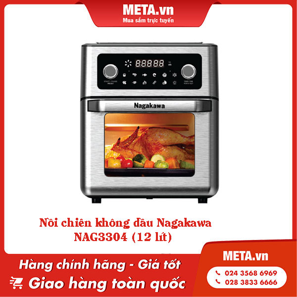 Nồi chiên không dầu Nagakawa NAG3304 (12 lít)
