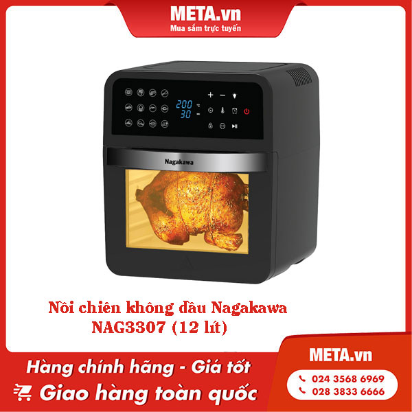 Nồi chiên không dầu Nagakawa NAG3307 (12 lít)