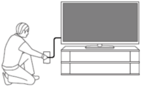 Rút dây nguồn TV ra khỏi ổ cắm điện