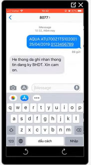Cách kích hoạt bảo hành tủ lạnh AQUA thông qua tin nhắn