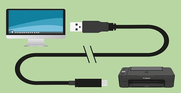 Do dây cáp kết nối giữa máy in và máy tính bị hỏng hoặc bị lỏng