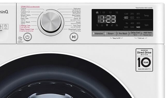 Bảng chương trình máy giặt LG FV1408S4W