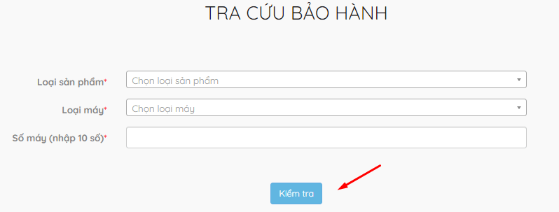 Cách kiểm tra bảo hành tủ lạnh Beko qua website trên máy tính