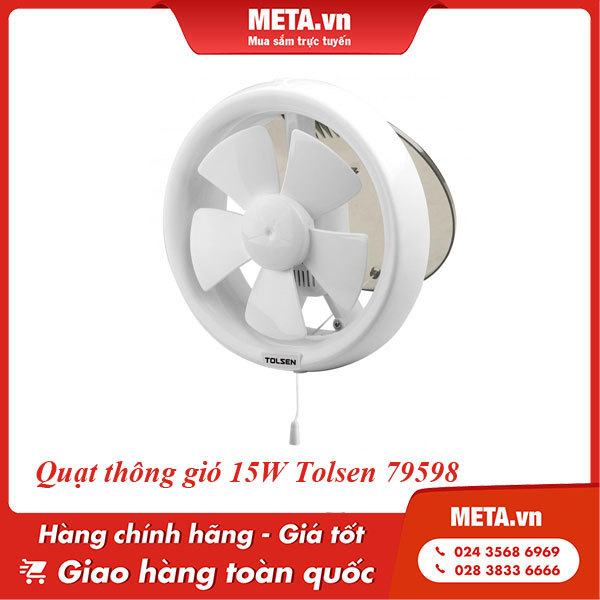 Quạt thông gió mini 15W Tolsen 79598