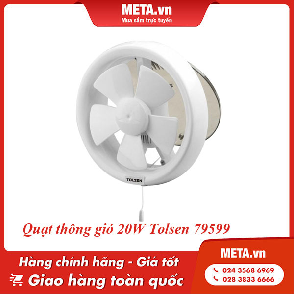 Quạt hút gió mini 20W Tolsen 79599