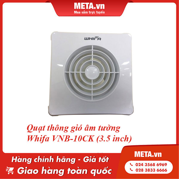 Quạt thông gió âm tường Whifa VNB-10CK (3.5 inch)
