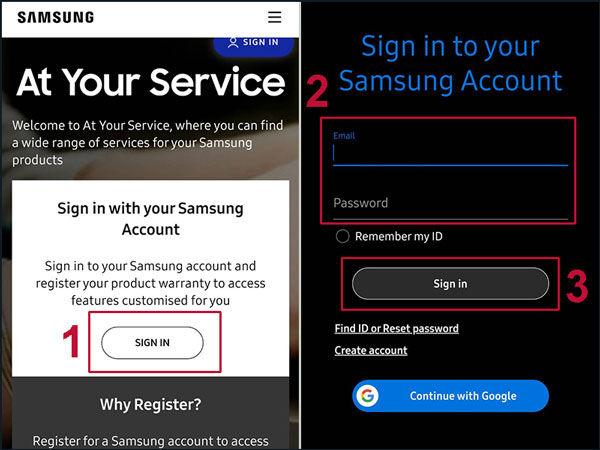 Cách kích hoạt bảo hành tủ lạnh Samsung qua website