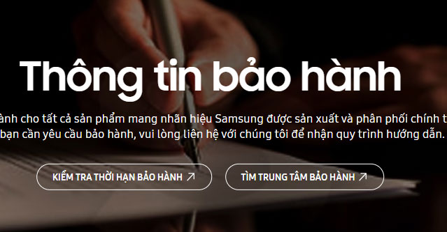 Cách kiểm tra bảo hành tủ lạnh Samsung qua website