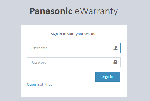 Cách đăng ký bảo hành tủ lạnh Panasonic cho đại lý/cửa hàng - Nhập ID và Password