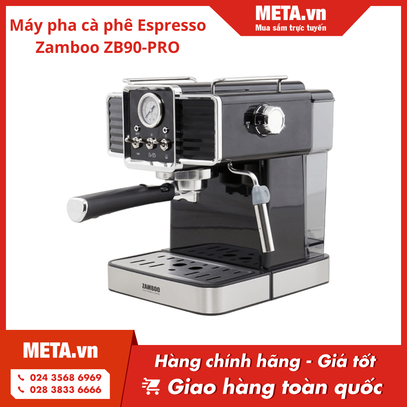 Máy pha cà phê Espresso Zamboo ZB90-PRO