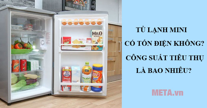  tủ lạnh mini có tốn điện không
