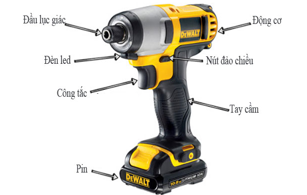 Cấu tạo máy bắn vít