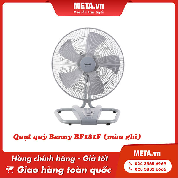 Quạt quỳ Benny BF181F (màu ghi)