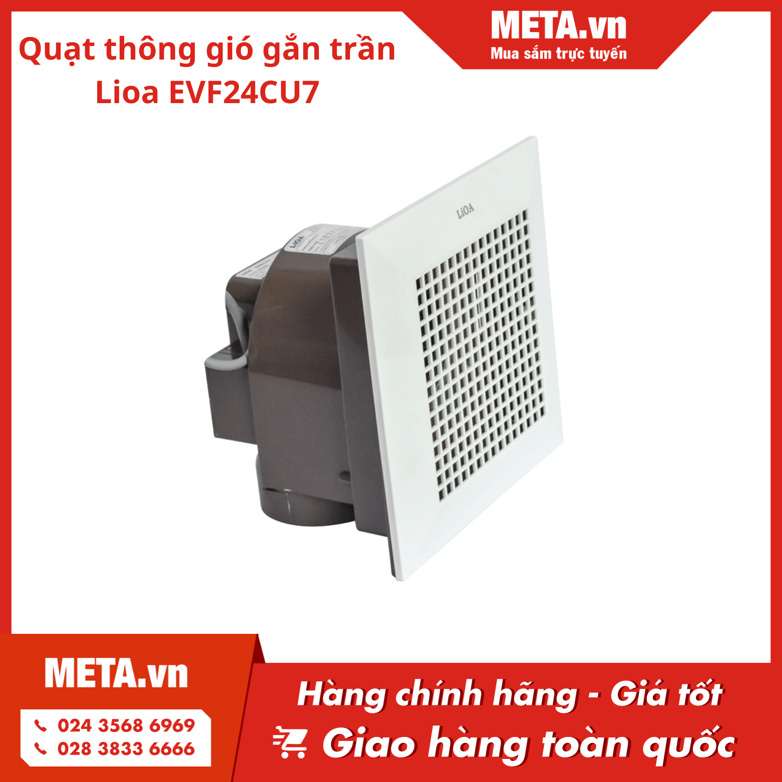 Quạt thông gió gắn trần Lioa EVF24CU7