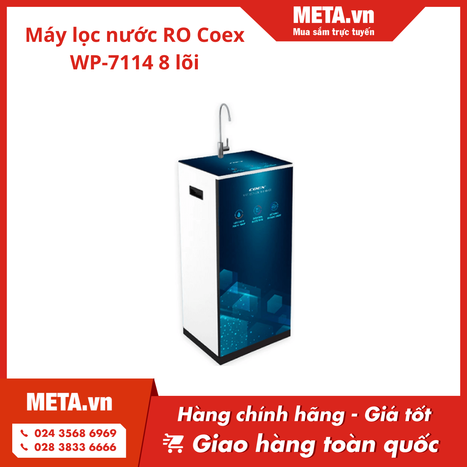 Máy lọc nước RO Coex WP-7114 8 lõi