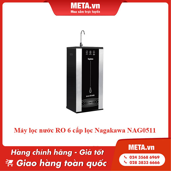 Máy lọc nước RO 6 cấp lọc Nagakawa NAG0511