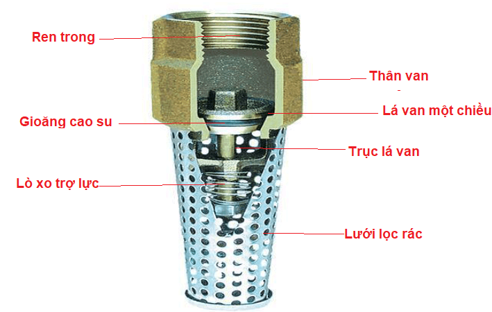 Cấu tạo của lúp bê máy bơm nước