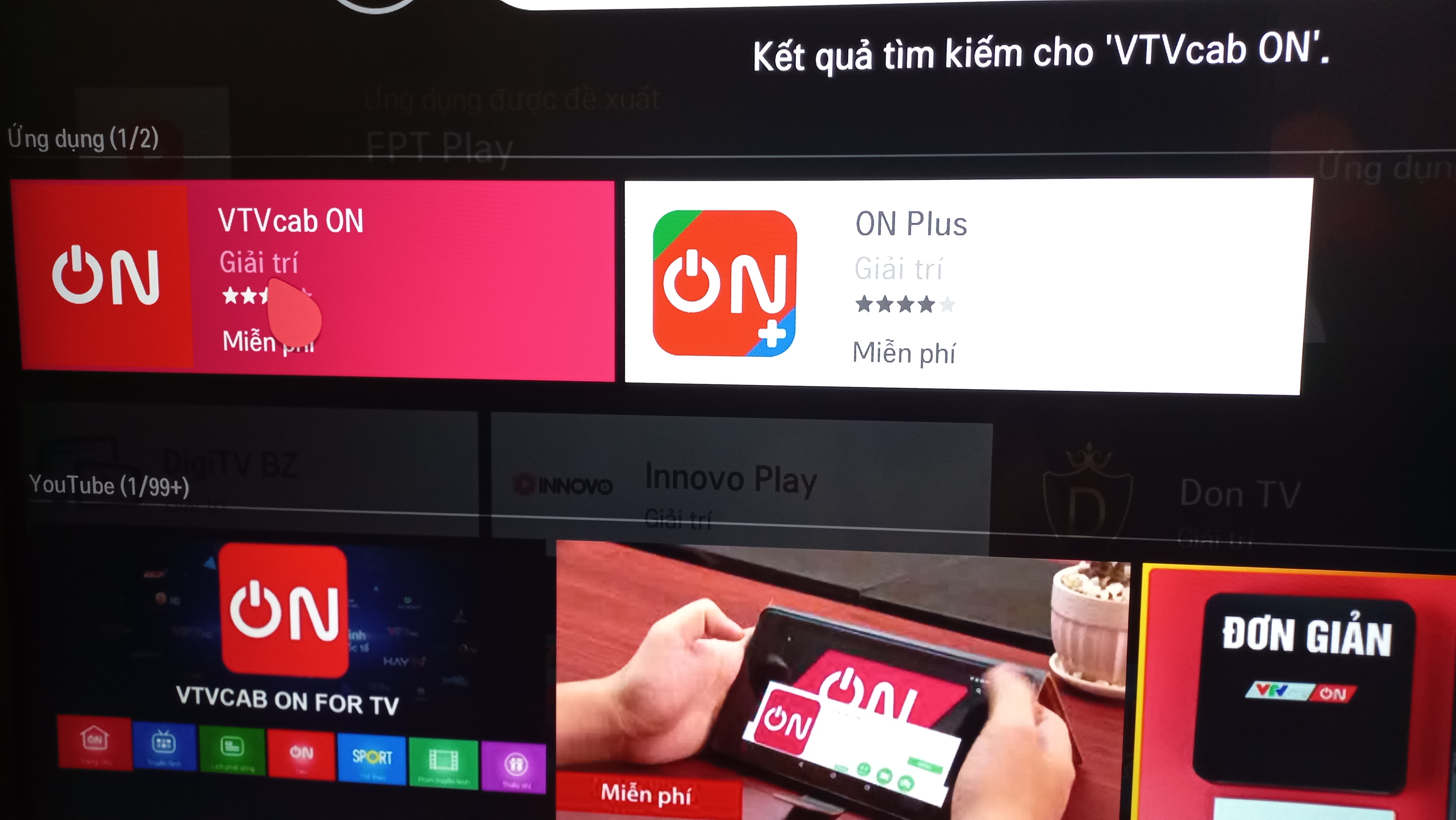 Chọn ứng dụng