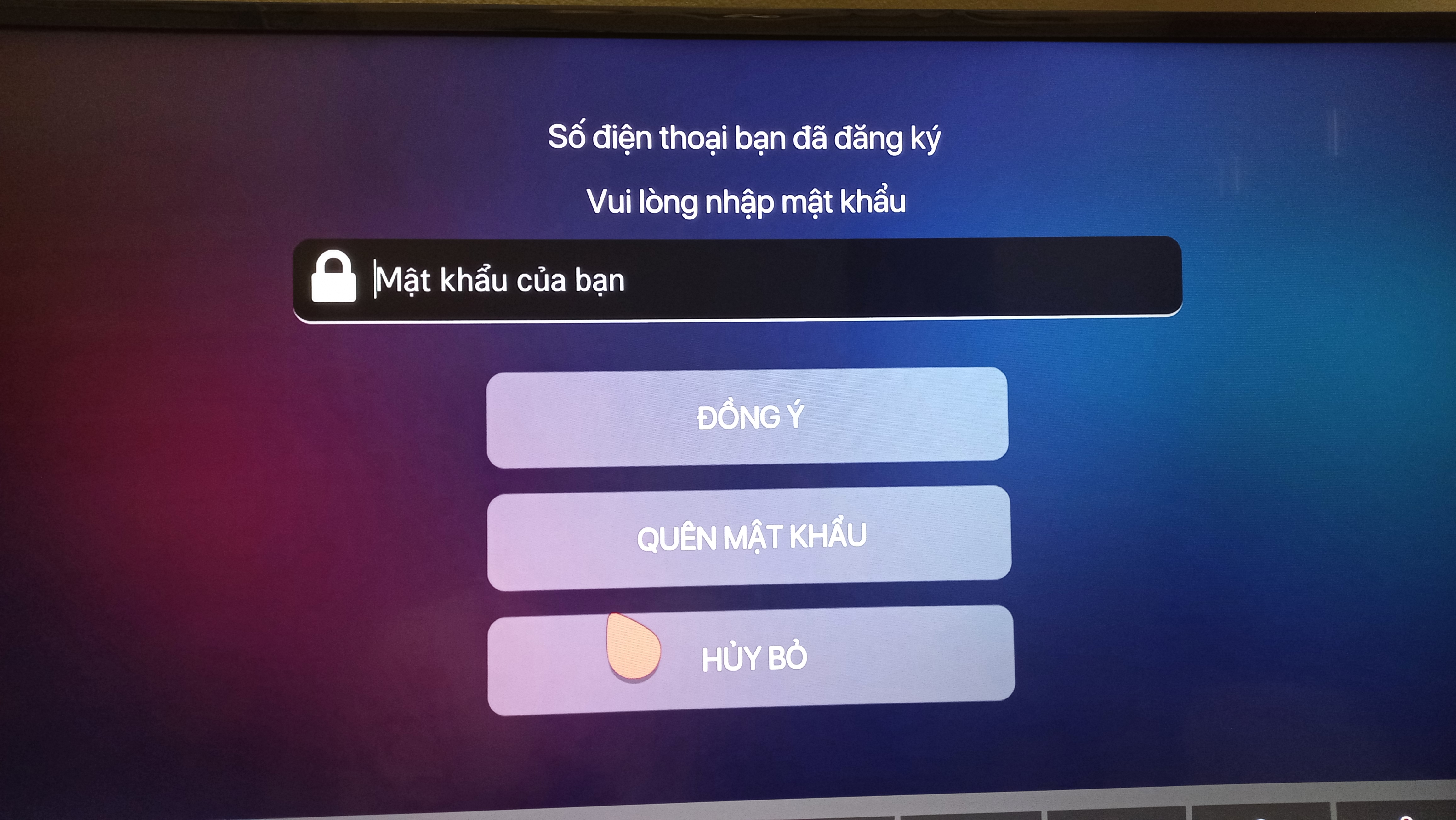 Hướng dẫn đăng nhập tài khoản VTVcab ON
