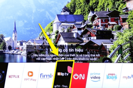 Clip TV được cài đặt sẵn trên tivi