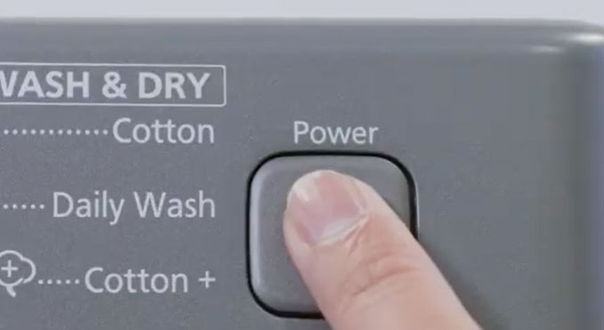 Cách sử dụng chế độ vệ sinh máy giặt Panasonic cửa trước