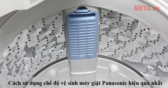 cách sử dụng chế độ vệ sinh máy giặt Panasonic