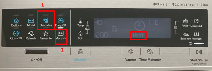 Cách sử dụng chế độ Delicate của máy giặt