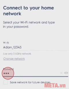 Bạn hãy nhập thông tin tên wifi, mật khẩu