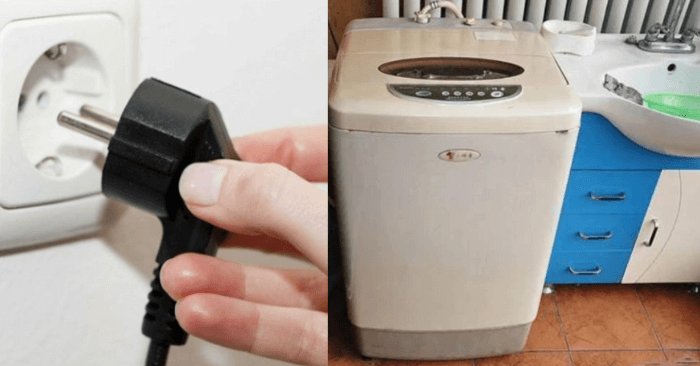 Máy giặt giặt xong có nên rút điện ra không?