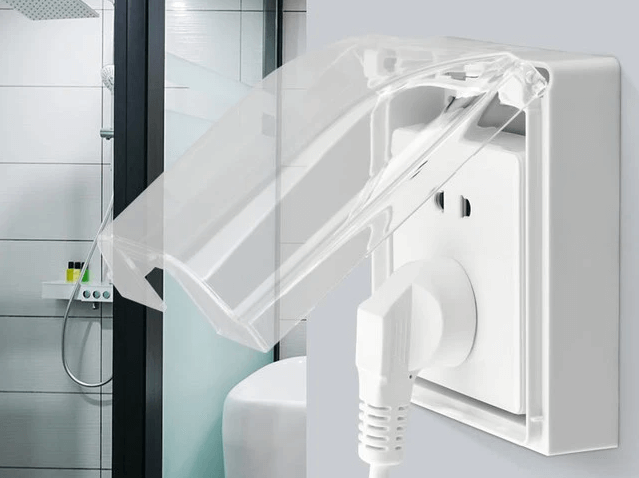 Nên lắp hộp bảo vệ ổ cắm để ngăn chặn nước hay hơi nước xâm nhập