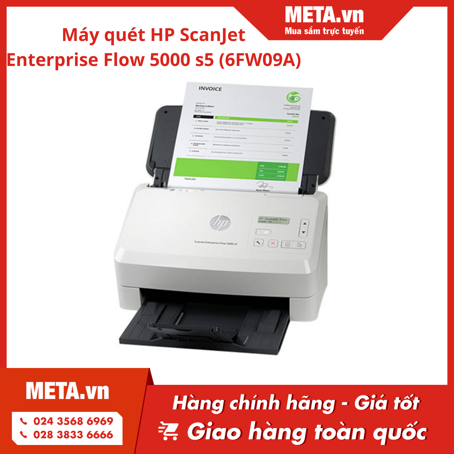 Máy quét HP ScanJet Enterprise Flow 5000 s5 (6FW09A)