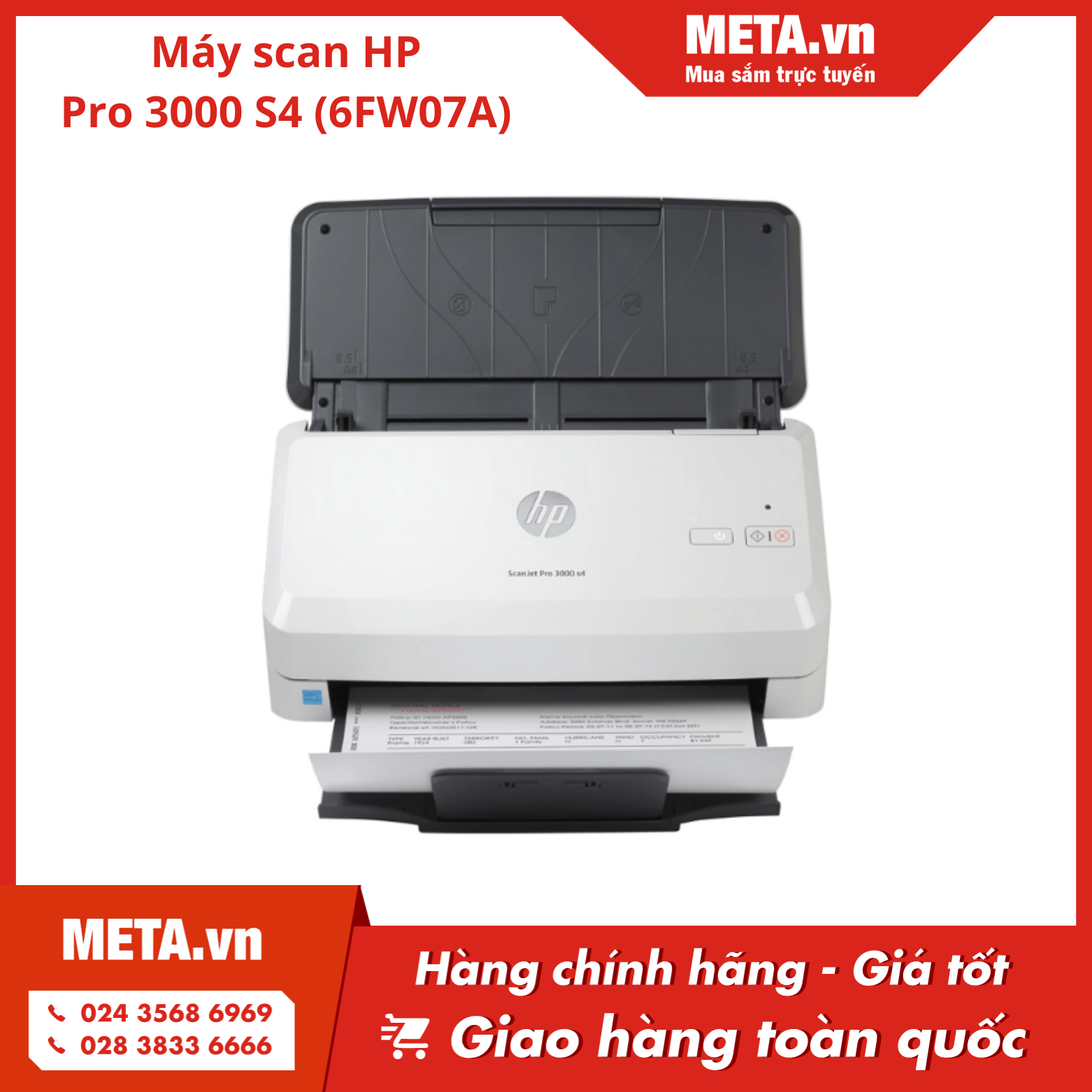 Máy scan HP Pro 3000 S4 (6FW07A)