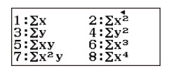 Menu phụ Summation