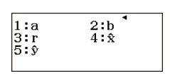 Menu phụ Regression