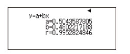 Ví dụ về cách bấm máy hồi quy tuyến tính trên máy tính Casio 580