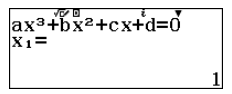 Kết quả nghiệm x1