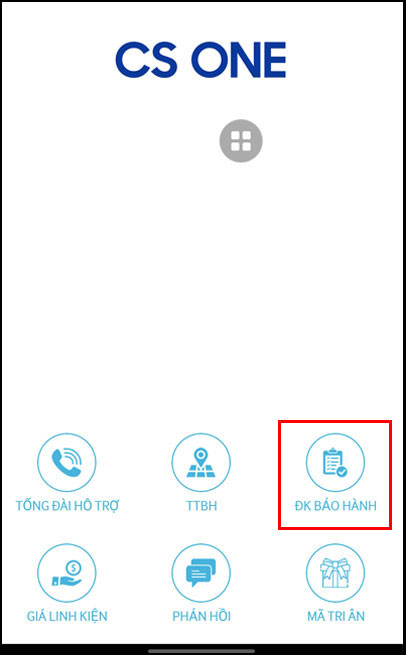 Cách check bảo hành máy giặt Samsung qua ứng dụng CS One
