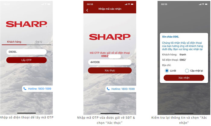 Cách đăng ký bảo hành máy giặt Sharp qua ứng dụng Sharp eWarranty