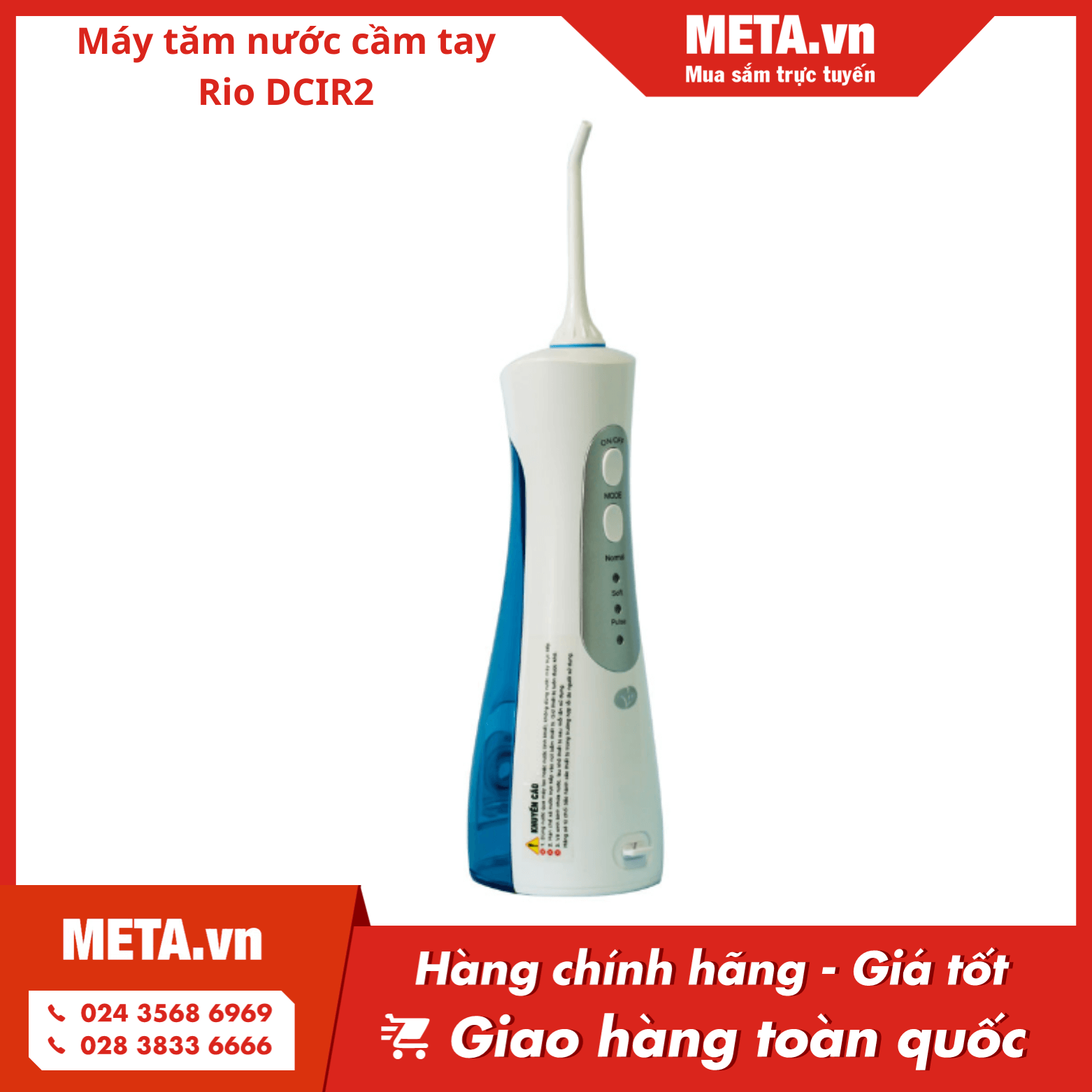 Máy tăm nước cầm tay Rio DCIR2