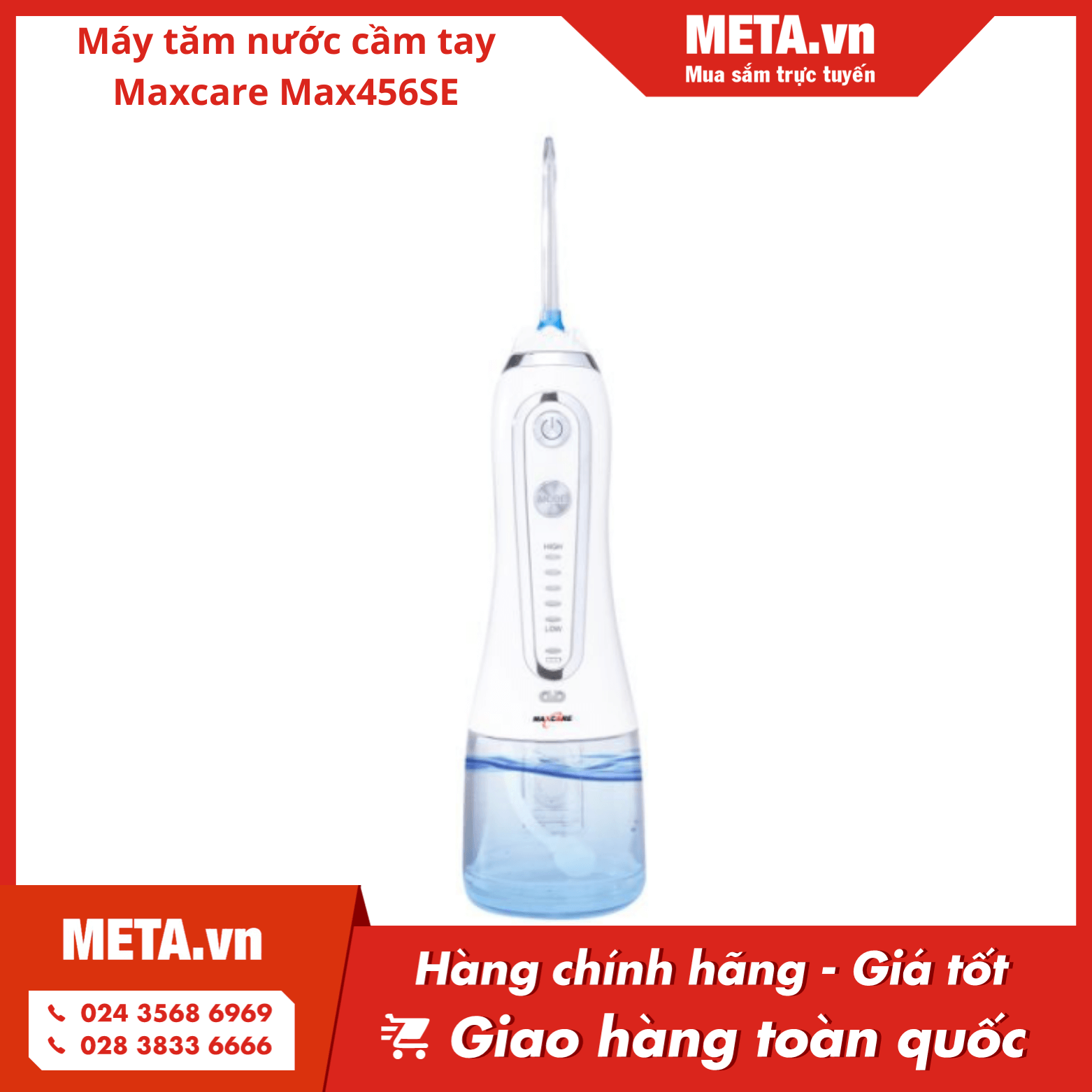 Máy tăm nước cầm tay Maxcare Max456SE