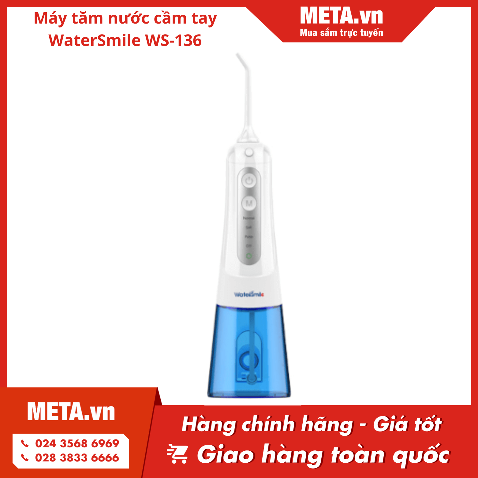 Máy tăm nước cầm tay WaterSmile WS-136