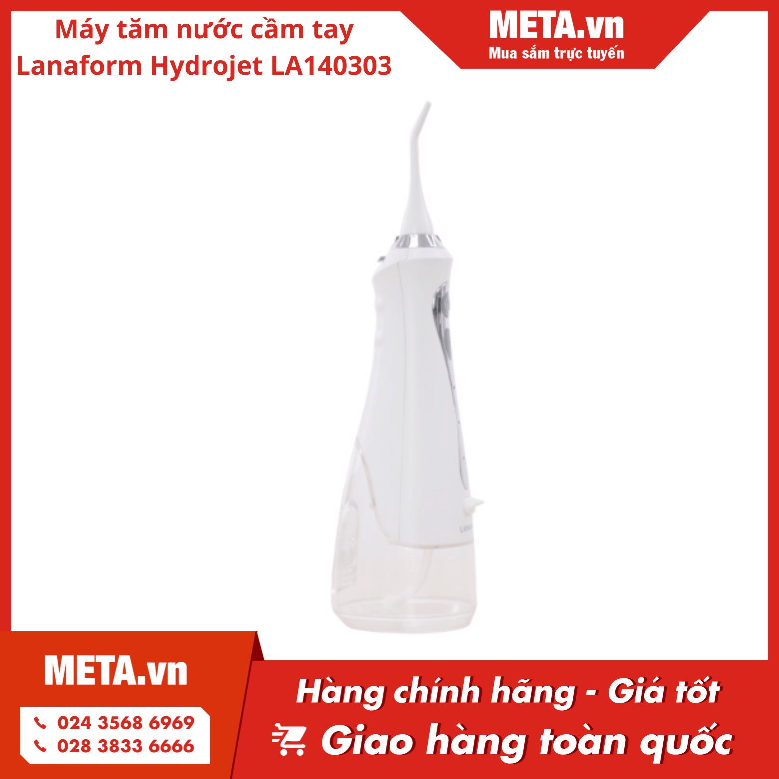 Máy tăm nước cầm tay Lanaform Hydrojet LA140303