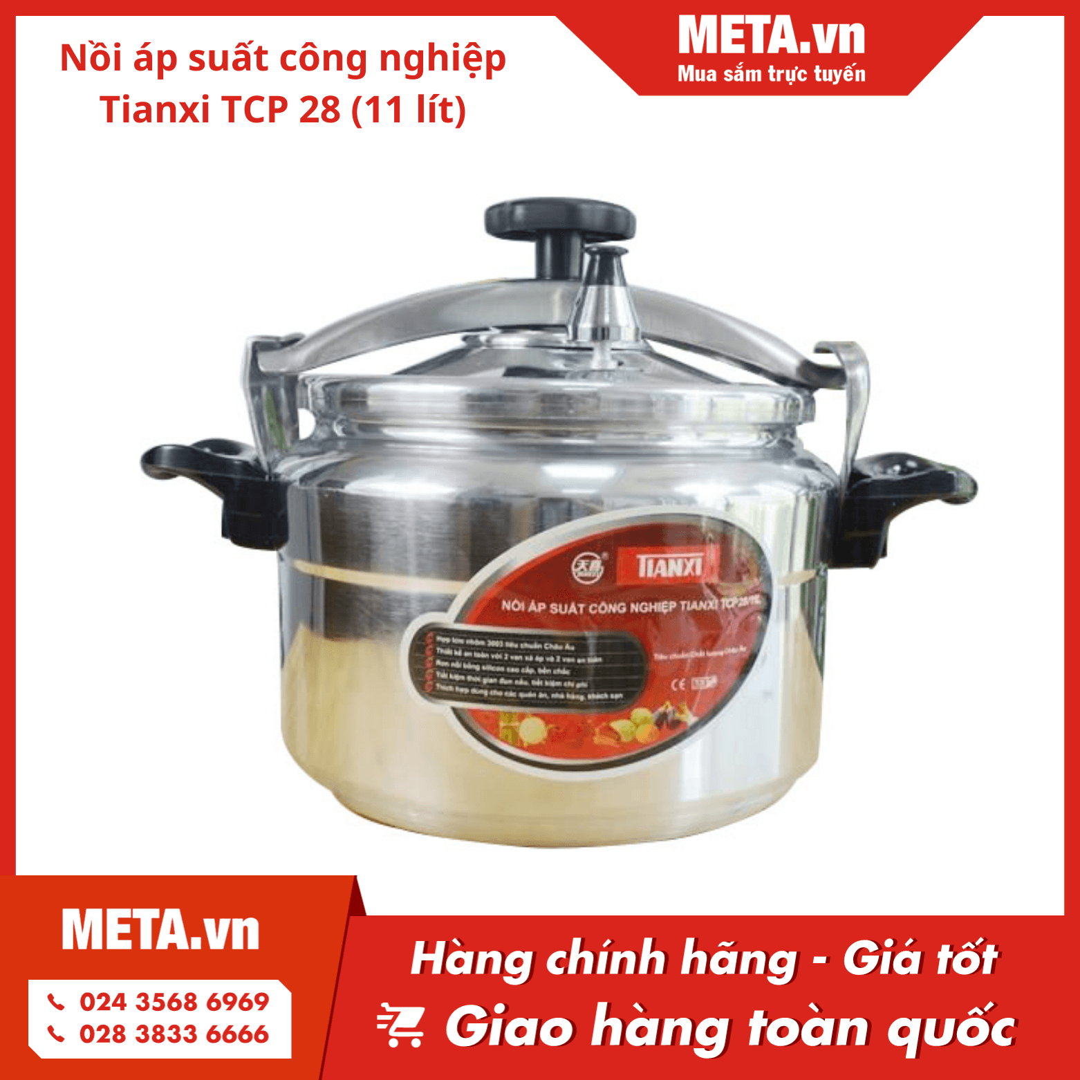 Nồi áp suất công nghiệp Tianxi TCP 28 (11 lít)